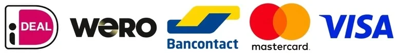 Beschikbare betaalmethoden: iDEAL, Wero, Bancontact, Mastercard en Visa