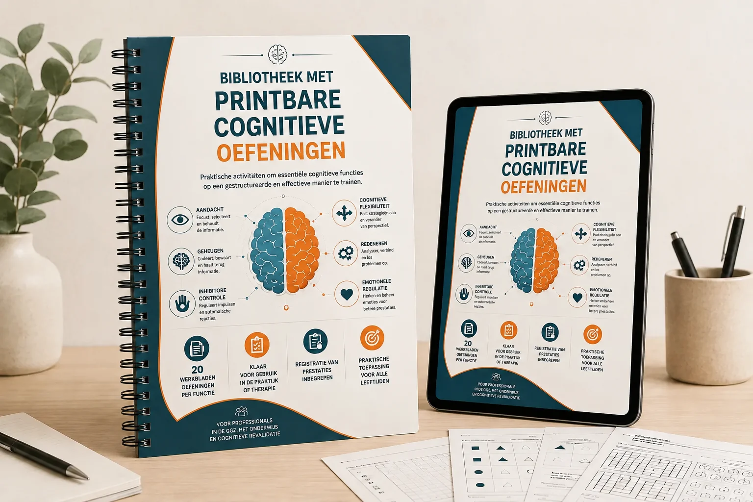 Bibliotheek met Printbare Cognitieve Oefeningen