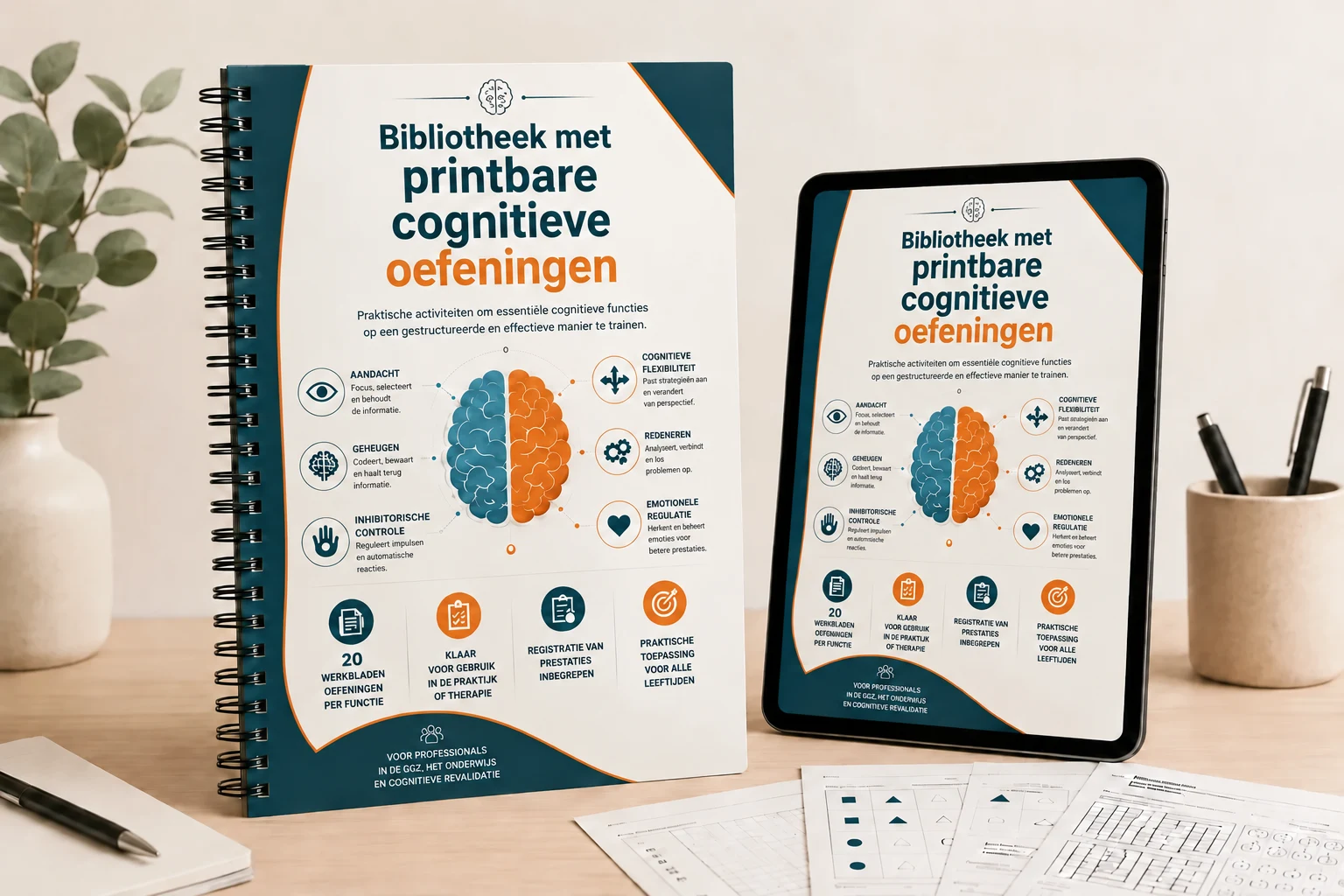 Bibliotheek met printbare cognitieve oefeningen