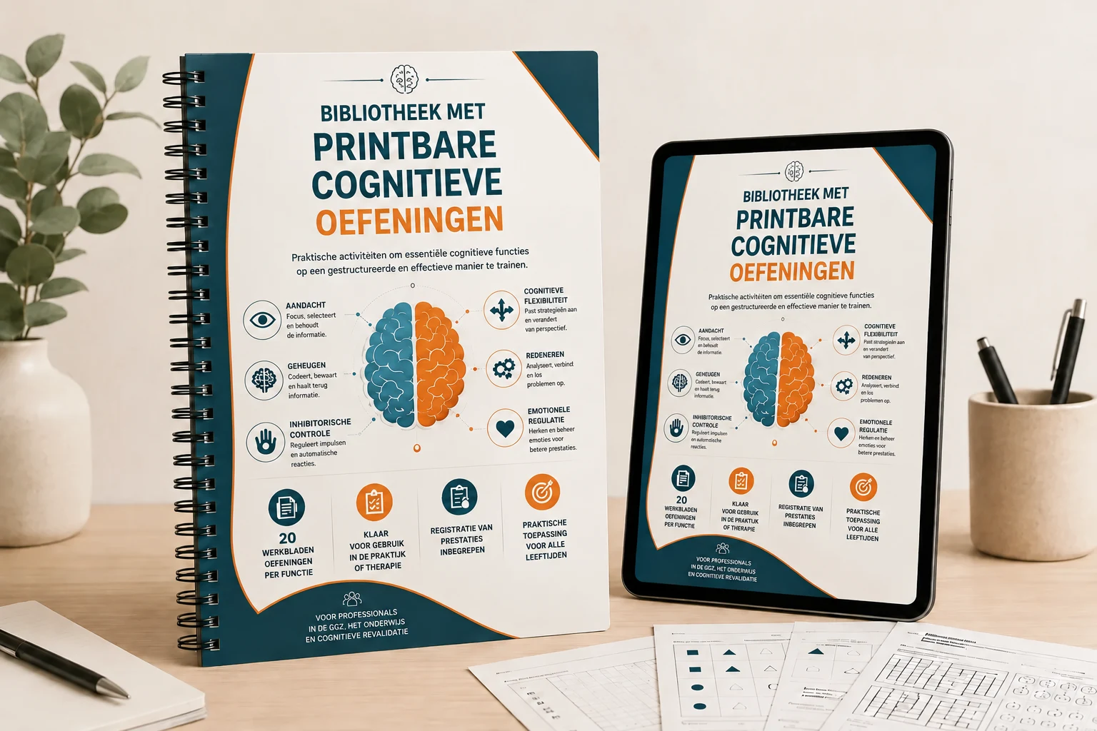 Bibliotheek met Printbare Cognitieve Oefeningen